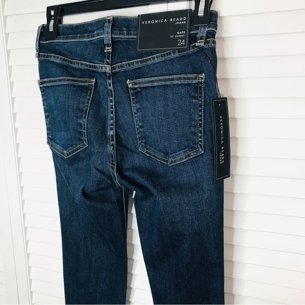 VERONICA BEARD Kate Skinny Fray Jeans Size 24 - Picture 6 of 11